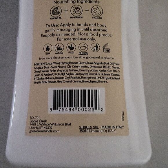Goose Creek Marshmallow Waffle Cone Body Lotion - New 8.4 fl oz - Picture 5 of 5